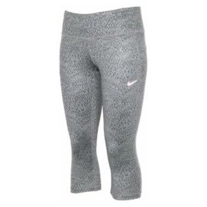 Nike Dri-FIT Epic Lux Cropped Legging Running Tights Camo Gray